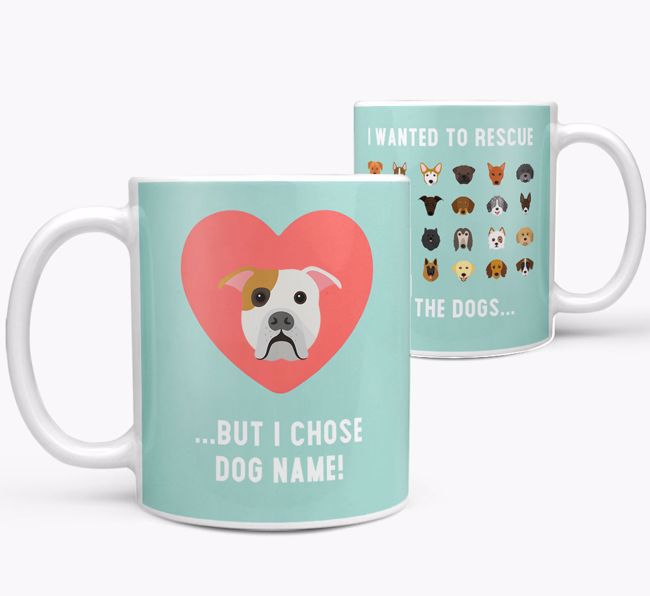 'Rescue All The Dogs' - Personalised {breedFullName} Mug